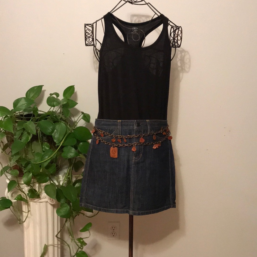Gap 8 jean denim skirt